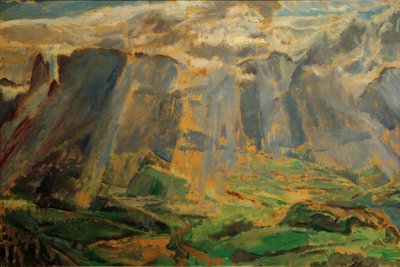 Alpenlandschaft in Südtirol von Albert Weisgerber